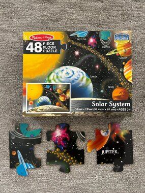 Solar System Puzzle - Toddler Puzzle - Floor Puzzle - 48 Pieces - Melissa & Doug